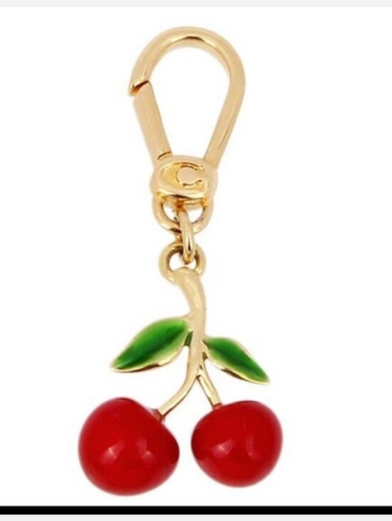Coach Accessories - Coach Cherry Charm with Dust Bag Limited Edition